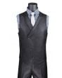 Vinci Men's 3 Piece Modern Fit Suit - Slanted Fashion Vest