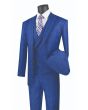 Vinci Men's 3 Piece Modern Fit Suit - Stylish Vest