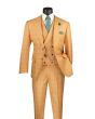 Vinci Men's 3 Piece Modern Fit Suit - Electric Windowpane