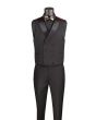 Vinci Men's 3 Piece Modern Fit Suit - Luxurious Jacquard