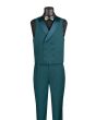 Vinci Men's 3 Piece Modern Fit Suit - Luxurious Jacquard