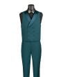 Vinci Men's Outlet 3 Piece Modern Fit Suit - Luxurious Jacquard