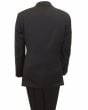 ZeGarie Men's 2 Piece 100% Wool Executive Suit - Solid Black