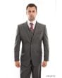 Zegarie Men's 3 Piece Modern Fit 100% Wool Suit - Solid Colors