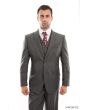 CCO Men's Outlet 3 Piece Modern Fit 100% Wool Suit - Solid Colors
