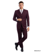 Zegarie Men's 3 Piece Modern Fit 100% Wool Suit - Solid Colors