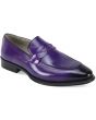 Giovanni Men's Leather Dress Shoe - Perforated Loafer