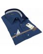 Gravity by Statement Men's Long Sleeve 100% Cotton Shirt - Solid Colors