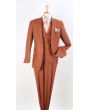 Apollo King Men's 3pc 100% Wool Suit - Fashion Peak Lapel