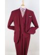 Apollo King Men's 3pc 100% Wool Fashion Suit - Stylish Peak Lapel