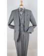 Apollo King Men's 3pc 100% Wool Fashion Suit - Stylish Peak Lapel