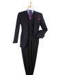 Apollo King Men's 3pc 100% Wool Fashion Suit - Flat Front Pants