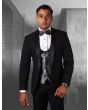 Statement Men's 3 Piece Wool Tuxedo - Fashion Vest