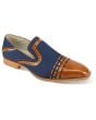 Giovanni Men's Slip On Dress Shoe - Leather Accent  