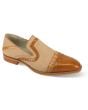Giovanni Men's Slip On Dress Shoe - Leather Accent  