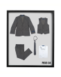 Perry Ellis Boy's 5 Piece Suit with Shirt & Tie - Sharkskin