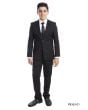 Perry Ellis Outlet Boy's 5 Piece Suit with Shirt & Tie - U Shaped Vest
