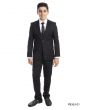 Perry Ellis Boy's 5 Piece Suit with Shirt & Tie - U Shaped Vest