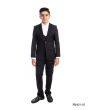 Perry Ellis Boy's Outlet 3 Piece Fashion Suit - U Shaped Vest
