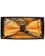 Karl Knox Men's Square End Bow Tie Set - Dotted Pattern