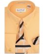 Karl Knox Men's French Cuff Shirt Set - Two Tone Tie