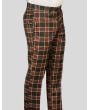 Statement Men's Slim Fit Fashion Pants - Plaid Pattern