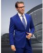 Statement Men's 100% Wool 2 Piece Suit - Thin Windowpane