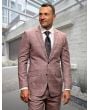 Statement Men's 100% Wool 2 Piece Suit - Layered Patterns