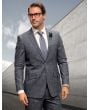 Statement Men's 100% Wool 2 Piece Suit - Electric Plaid