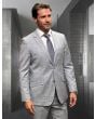 Statement Men's 100% Wool 2 Piece Suit - Classic Windowpane