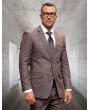 Statement Men's 100% Wool 2 Piece Suit - Textured Design