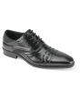 Giovanni Men's Leather High Fashion Dress Shoe - Fabric Weave