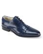 Giovanni Men's Leather High Fashion Dress Shoe - Fabric Weave