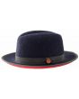 Bruno Capelo Men's Fedora Style Wool Hat - Red Bottom Hats