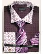 Avanti Uomo Men's Outlet French Cuff Dress Shirt Set - Varied Patterns