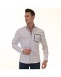 Gravity by Statement Men's Long Sleeve 100% Cotton Shirt - Unique Styles