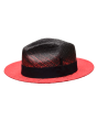 Bruno Capelo Men's Fedora Style Straw Hat - Gradient Colors