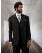 Statement Men's 100% Wool 3 Piece Suit - Light Texture