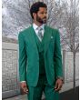 Statement Men's 100% Wool 3 Piece Suit - Light Texture