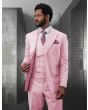 Statement Men's 100% Wool 3 Piece Suit - Light Texture