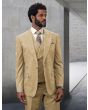 Statement Men's 100% Wool 3 Piece Suit - Light Texture