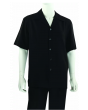 Rizzo Men's 2 Piece Linen and Cotton Walking Suit - Solid Color