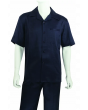 Rizzo Men's 2 Piece Linen and Cotton Walking Suit - Solid Color