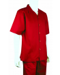 Rizzo Men's 2 Piece Linen and Cotton Walking Suit - Solid Color