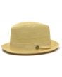 Bruno Capelo Men's Fedora Style Straw Hat - Center Dent