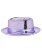 Bruno Capelo Men's Porkpie Style Straw Hat - Vented Crown