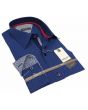 Gravity by Statement Men's Long Sleeve 100% Cotton Shirt - Unique Patterns