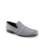 Montique Men's Fashion Loafer - Textured Stripes