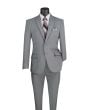 Vinci Men's 2 Piece Poplin Discount Suit - Slim Fit