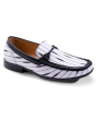 Montique Men's Fashion Dress Shoe - Diamond Stripes